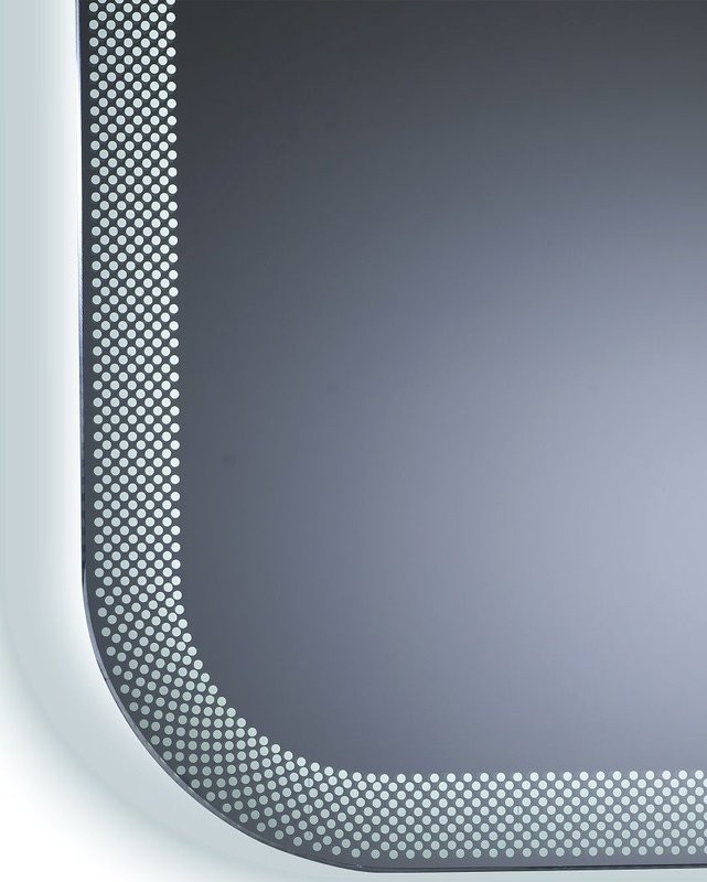 Зеркало Art&Max Messina AM-Mes-900-700-DS-F 90х70 белое, с LED-подсветкой, 6000К