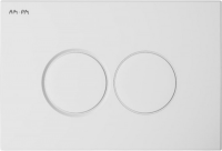 Комплект AM.PM Sense IS70101.741701 FlashClean с сиденьем микролифт, кнопка смыва белая глянцевая
