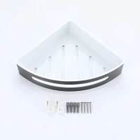 Полка для ванной комнаты угловая Raglo R340.01.09, графит Полка для ванной комнаты угловая Raglo R340.01.09, графит