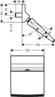 Верхний душ Hansgrohe Raindance Rainfall 150 1jet 26443000 Rainfall Stream