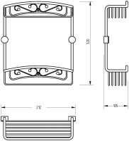 Полка Migliore Complementi 22039 хром