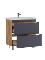 Тумба под раковину без столешницы Vigo Wave 80 дуб золотой