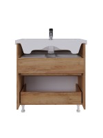 Тумба под раковину без столешницы Vigo Wave 80 дуб золотой