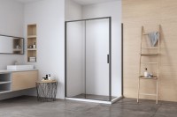 Душевой уголок Aquanet Pleasure Evo AE65-N120-BT 120х90, профиль матовый черный, стекло прозрачное