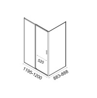 Душевой уголок Aquanet Pleasure Evo AE65-N120-BT 120х90, профиль матовый черный, стекло прозрачное