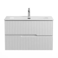 Тумба с раковиной Cezares Duet 80 bianco lucido, раковина Cezares CZR-8073-80