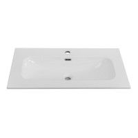 Тумба с раковиной Cezares Duet 80 bianco lucido, раковина Cezares CZR-8073-80