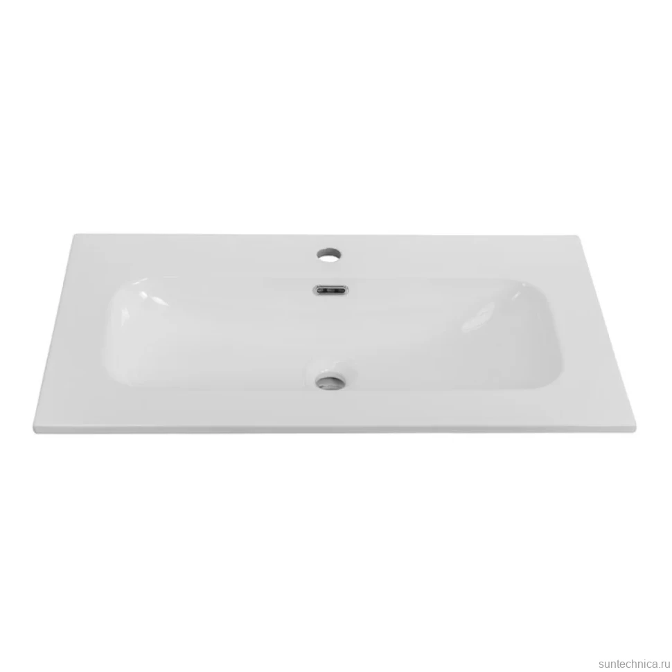 Тумба с раковиной Cezares Duet 80 bianco lucido, раковина Cezares CZR-8073-80