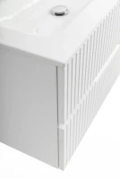 Тумба с раковиной Cezares Duet 80 bianco lucido, раковина Cezares CZR-8073-80