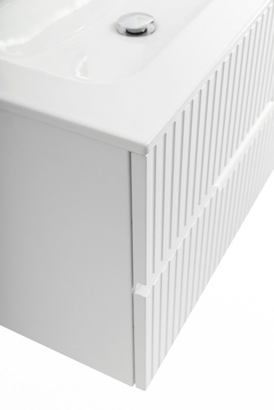 Тумба с раковиной Cezares Duet 80 bianco lucido, раковина Cezares CZR-8073-80