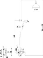 Душевая стойка Lemark Brava LM4760G