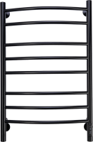 Полотенцесушитель электрический Comfysan Noumi EC-8 80x45 см, подключение справа, слева, матовый черный, лесенка, из стали