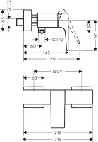 Смеситель для душа Hansgrohe Metropol Metropol 32560990 Смеситель для душа Hansgrohe Metropol Metropol 32560990