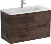 Мебель для ванной комнаты BelBagno Etna 39 80 rovere moro, раковина BB-8099-3-80