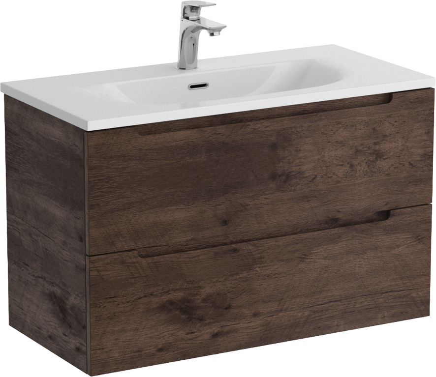 Мебель для ванной комнаты BelBagno Etna 39 80 rovere moro, раковина BB-8099-3-80