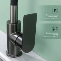 Смеситель для кухни Splenka S05.43.09, графит Смеситель для кухни Splenka S05.43.09, графит