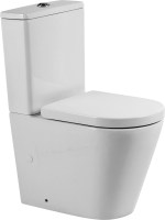 Унитаз-компакт напольный BelBagno Flay-r BB2149CP-TOR безободковый, крышка BB865SC с микролифтом, бачок BB2149T