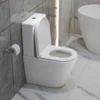 Унитаз-компакт напольный BelBagno Flay-r BB2149CP-TOR безободковый, крышка BB865SC с микролифтом, бачок BB2149T