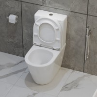 Унитаз-компакт напольный BelBagno Flay-r BB2149CP-TOR безободковый, крышка BB865SC с микролифтом, бачок BB2149T