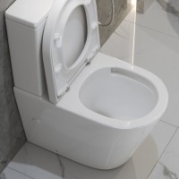 Унитаз-компакт напольный BelBagno Flay-r BB2149CP-TOR безободковый, крышка BB865SC с микролифтом, бачок BB2149T