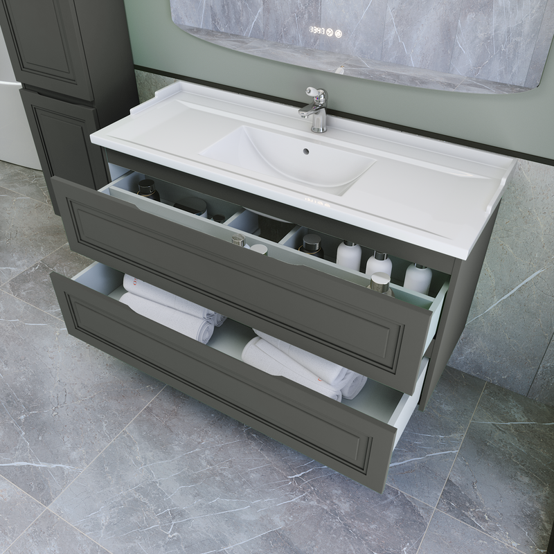 Тумба с раковиной Caprigo Wales 120 графит