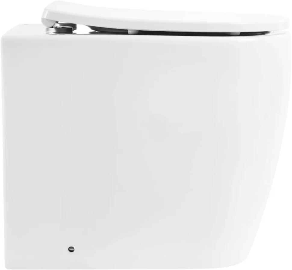 Унитаз приставной напольный BelBagno Marino BB105CBR безободковый, крышка BB2031SC с микролифтом