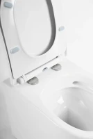 Унитаз приставной напольный BelBagno Marino BB105CBR безободковый, крышка BB2031SC с микролифтом