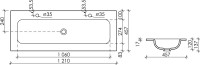 Мебель для ванной комнаты Sancos Snob T 120 см, bianco, раковина CN7016