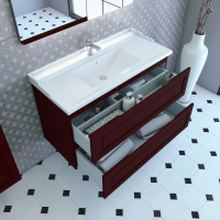 Мебель для ванной комнаты Caprigo Wales Смальти 100 бордовая