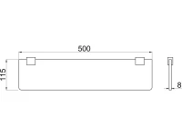 Полка Allen Brau Infinity 6.21012-31 50 см, черная Полка Allen Brau Infinity 6.21012-31 50 см, черная