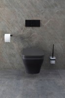 Унитаз подвесной Allen Brau Infinity 4.21011.AN безободковый, с микролифтом, антрацит