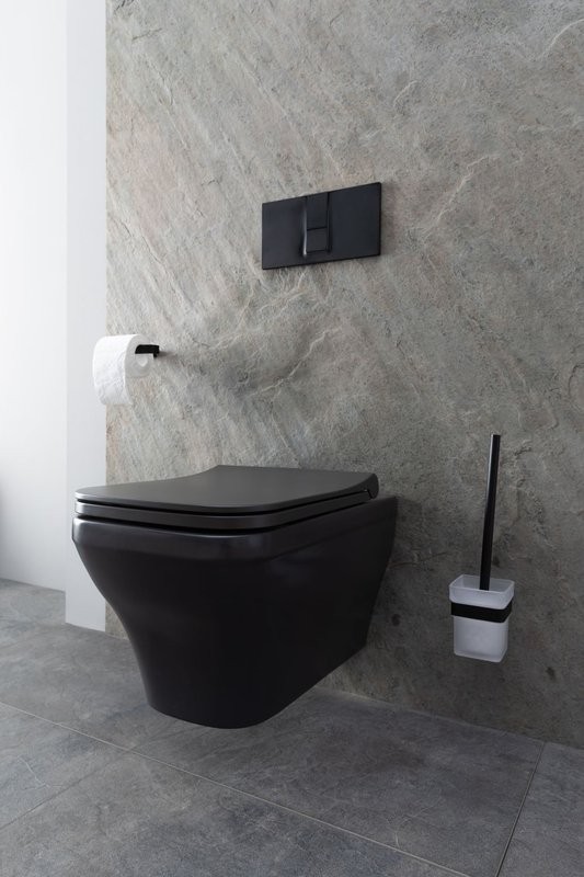 Унитаз подвесной Allen Brau Infinity 4.21011.AN безободковый, с микролифтом, антрацит