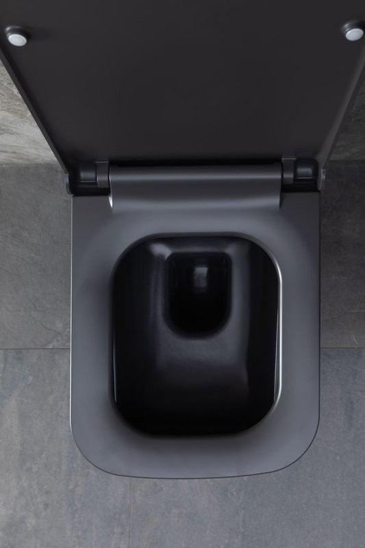 Унитаз подвесной Allen Brau Infinity 4.21011.AN безободковый, с микролифтом, антрацит