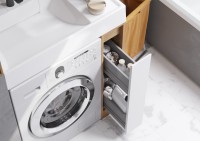 Мебель для ванной комнаты AQUATON Лондри 20 дуб сантана, белый