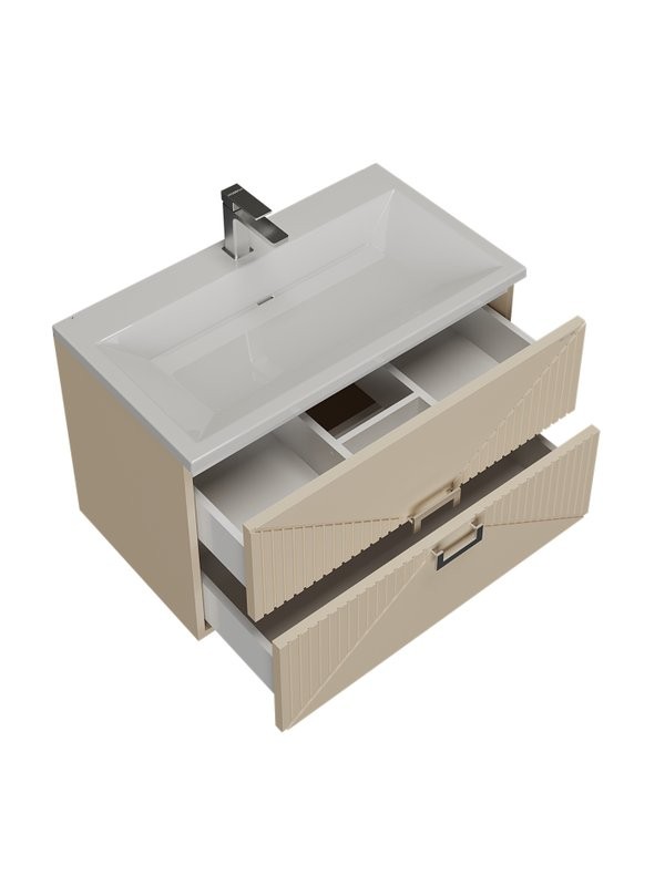 Мебель для ванной комнаты Grossman Луксор 80 матовая бежевая