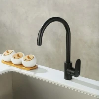 Смеситель для кухни AQUATEK Ника AQ1882MB черный матовый
