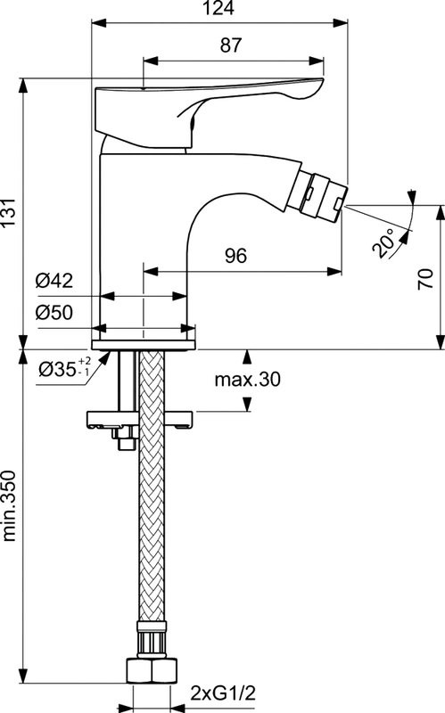 Смеситель для биде Vidima Wave BA414AA