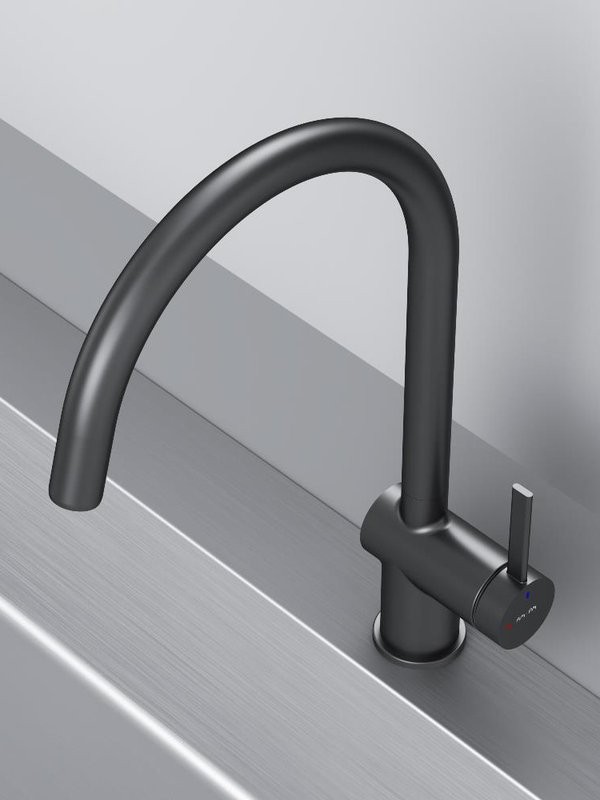 Смеситель для кухни AM.PM Func F8F07022 черный матовый