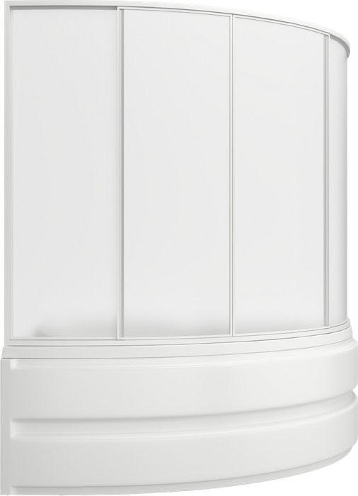 Шторка на ванну Bas Сагра, 4 ств., пластик