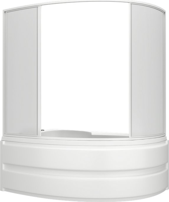 Шторка на ванну Bas Сагра, 4 ств., пластик