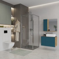 Душевой уголок Niagara Nova NG-63-9A-A100 90x100, прямоугольный, хром