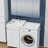 Мебель для ванной комнаты СаНта Марс 48 L напольная, с дверками