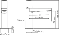 Смеситель для раковины Wasserkraft Naab 8603 хром