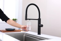 Смеситель для кухни Paulmark Ganymede Ga213199-AN с гибким изливом, антрацит