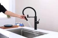 Смеситель для кухни Paulmark Ganymede Ga213199-AN с гибким изливом, антрацит
