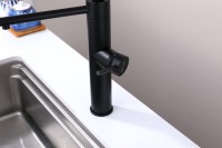 Смеситель для кухни Paulmark Ganymede Ga213199-AN с гибким изливом, антрацит