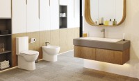 Унитаз-компакт напольный Sanita luxe Quadro Slim с микролифтом, белый