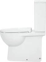 Унитаз-компакт напольный Sanita luxe Quadro Slim с микролифтом, белый