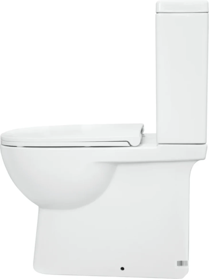 Унитаз-компакт напольный Sanita luxe Quadro Slim с микролифтом, белый