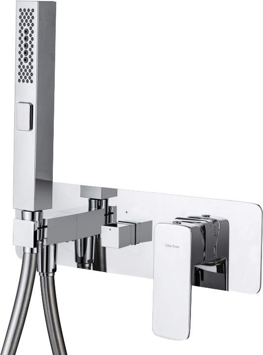 Встраиваемый смеситель для душа и ванны Allen Brau Infinity 5.21011-00 С ВНУТРЕННЕЙ ЧАСТЬЮ, хром